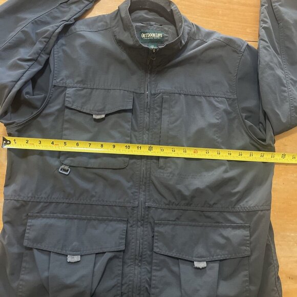 Outdoor Life Men's Water-Resistant Traveler Jacket Medium Green - Picture 7 of 11